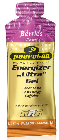 ENERGIZER Ultra Gel s kofeinem příchuť červeného ovoce 40g Peeroton